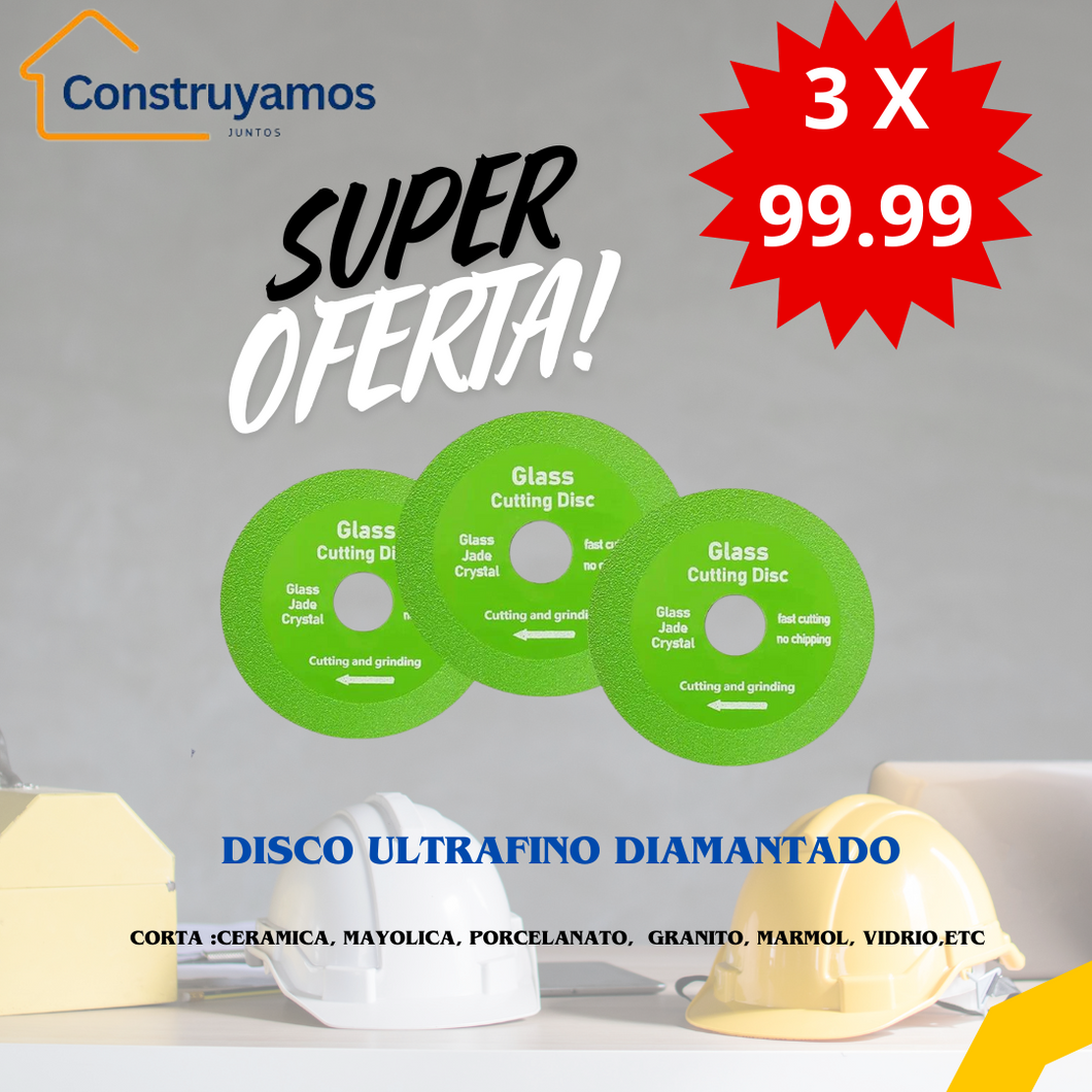 DISCO ULTRAFINO DIAMANTADO CORTA MATERIALES DEL BRICOLAJE